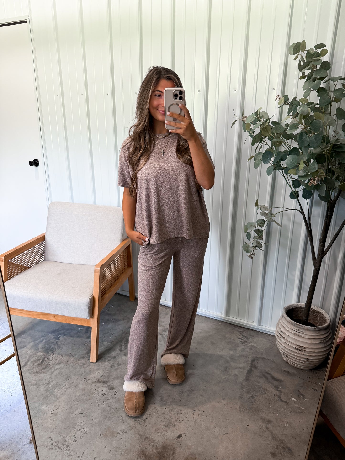 Lightweight Cozy Lounge Set- Brown