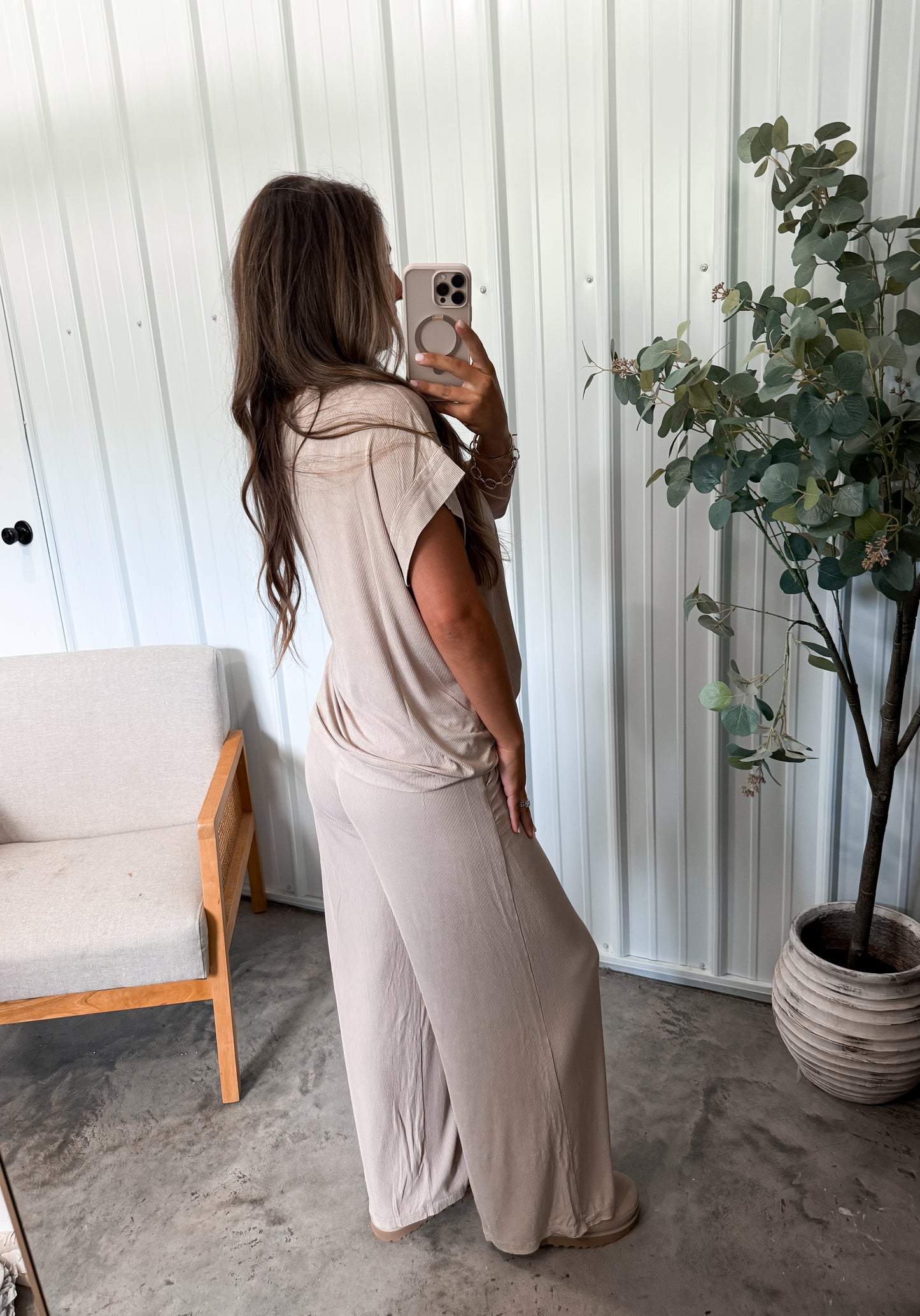 Ultimate Rayon Lounge Set- Ash mocha