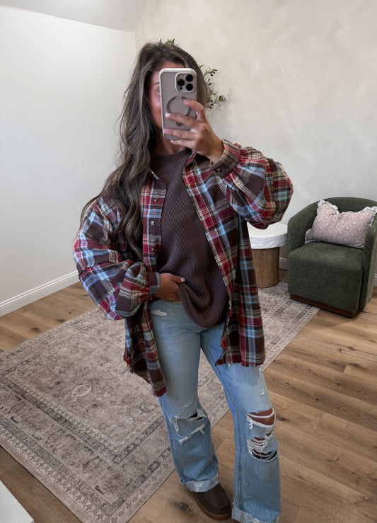 Wavelyn Flannel - mocha
