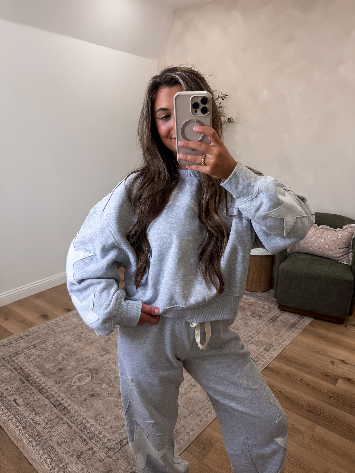 Lone Star Comfort Joggers Set - heather gray