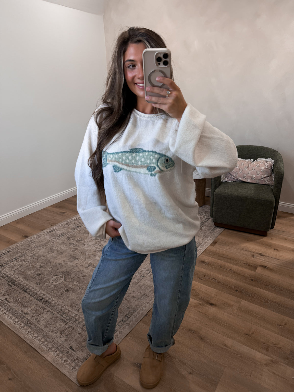 Cozy Catch Sweater - cream