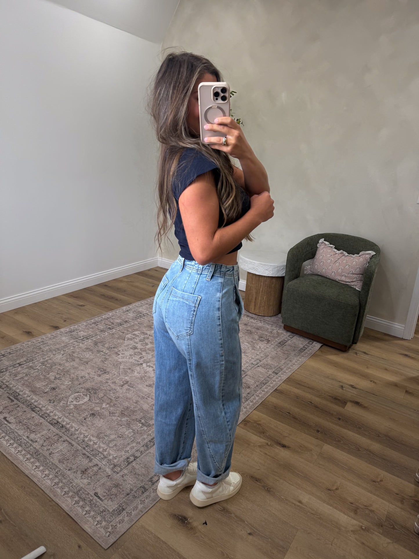 Tori Tummy Control Stretch slight barrel Jeans - indigo denim * PREORDER NOW OPEN FOR 9/3*