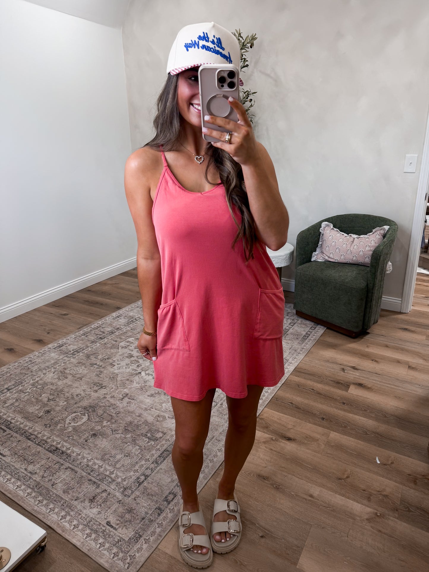 Cabana Sport Dress - blushed brick