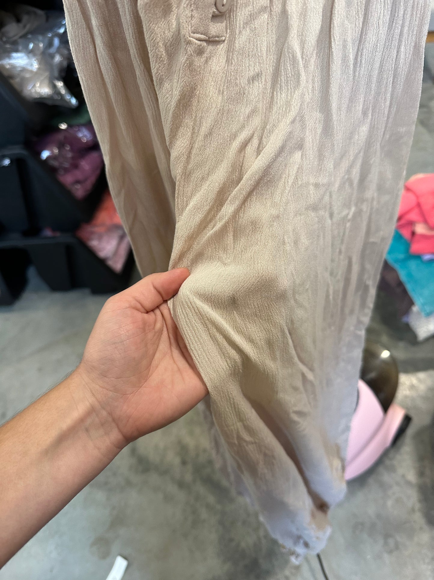 Indie Jumpsuit - Cream ** LIGHTLY LOVED**