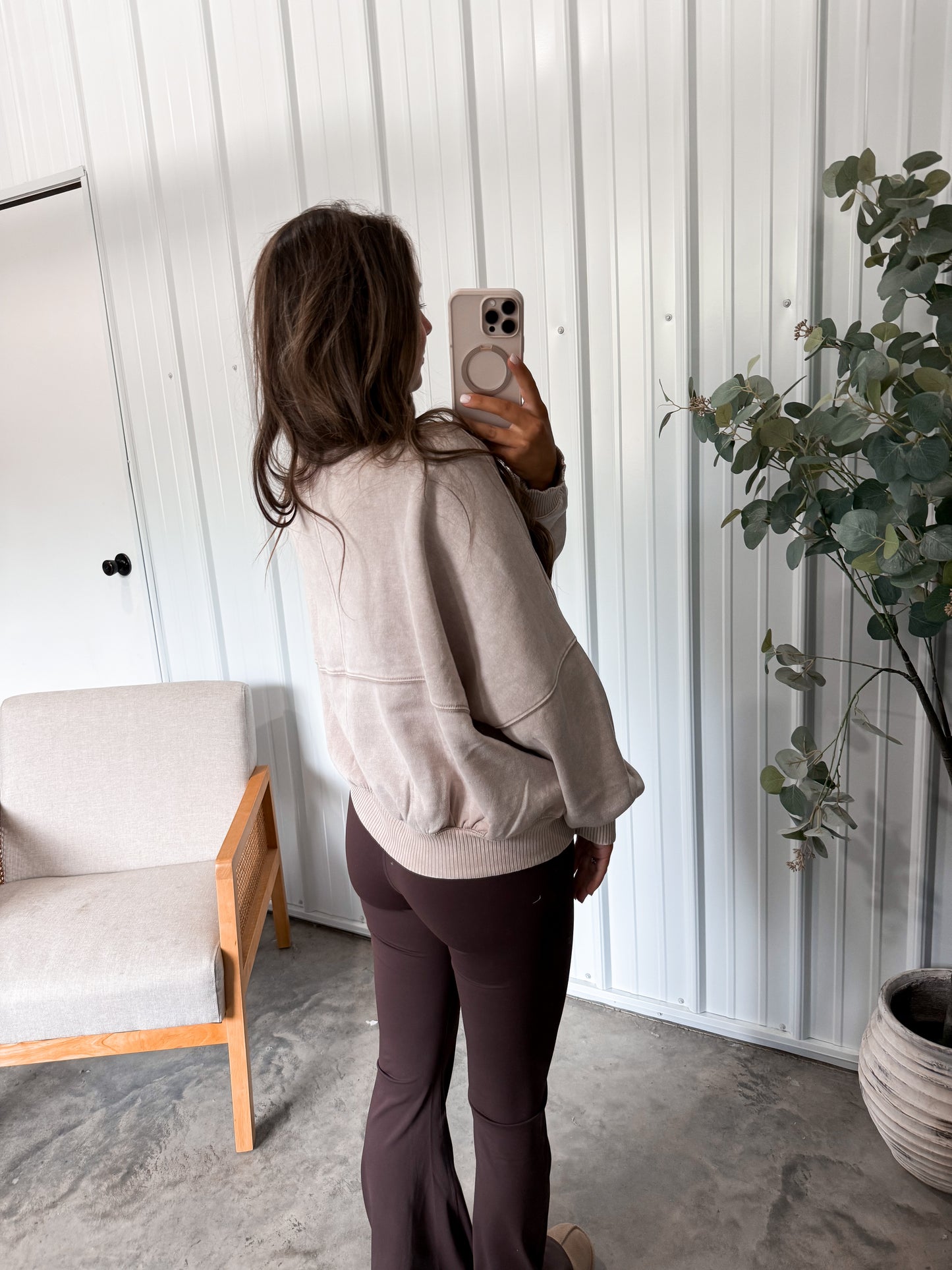 Farrah Fleece Jacket- ash mocha