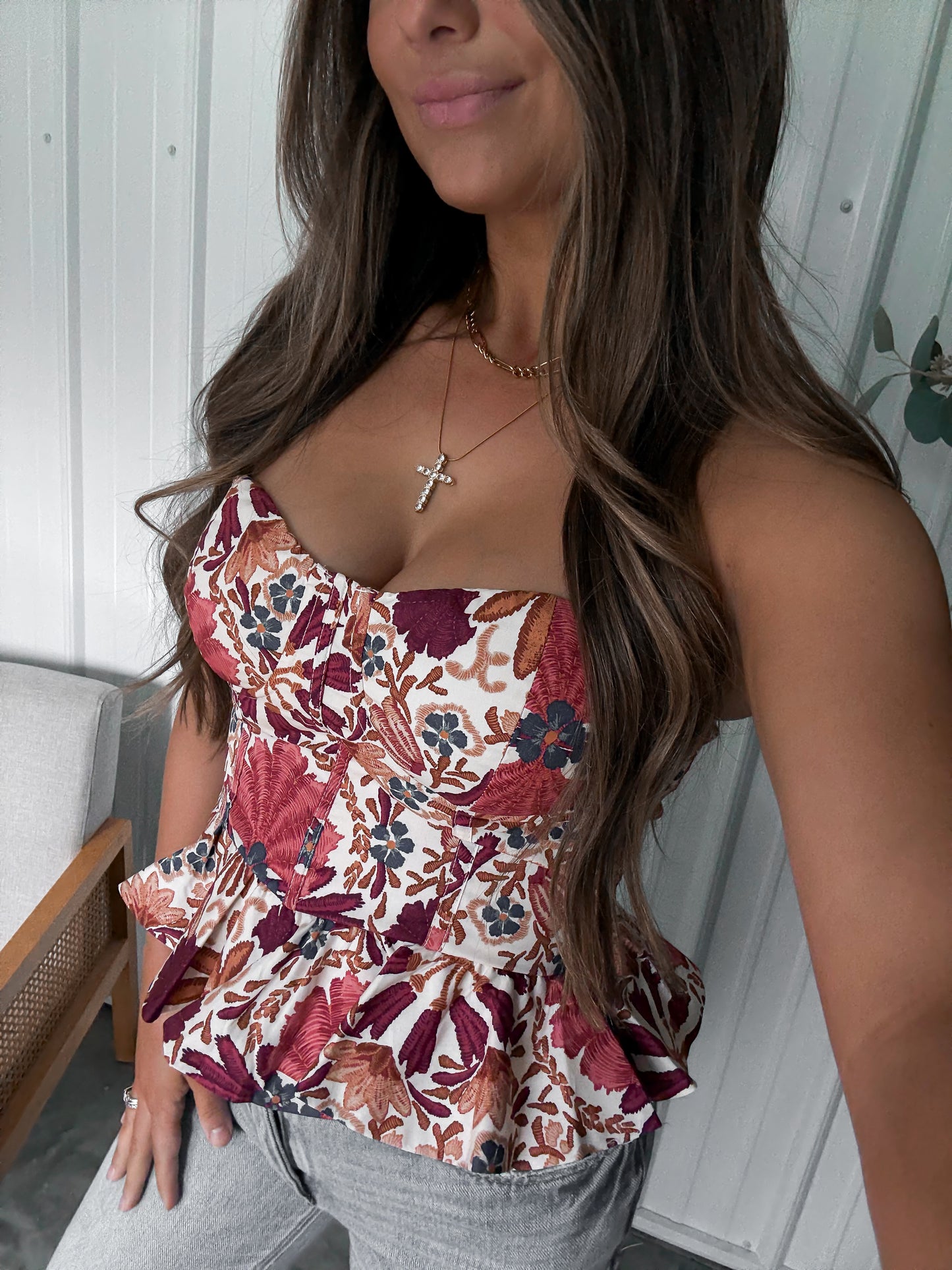 Hana Floral Tube Top