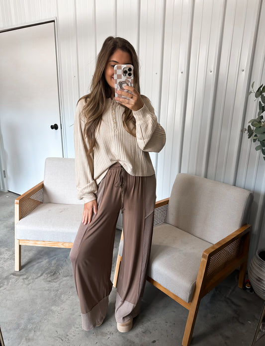 Lidia Lounge Pants - mocha