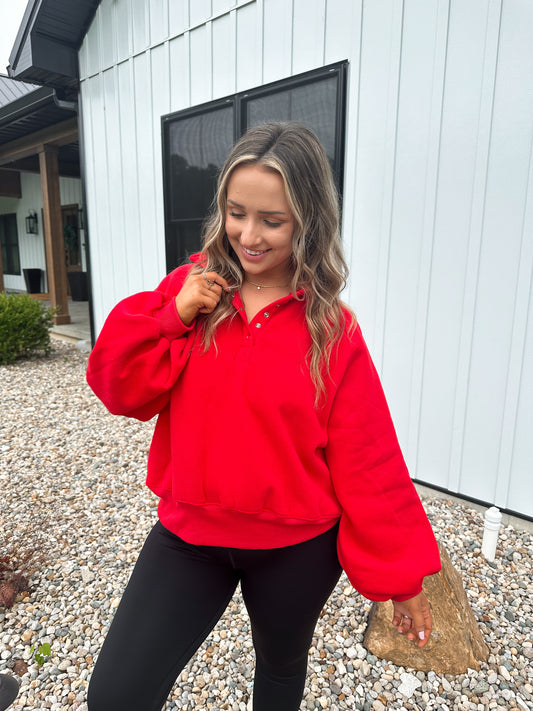 Piper Pullover - Red