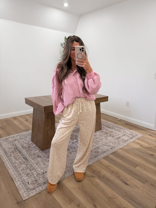 Floral Printed Wide Leg Pants