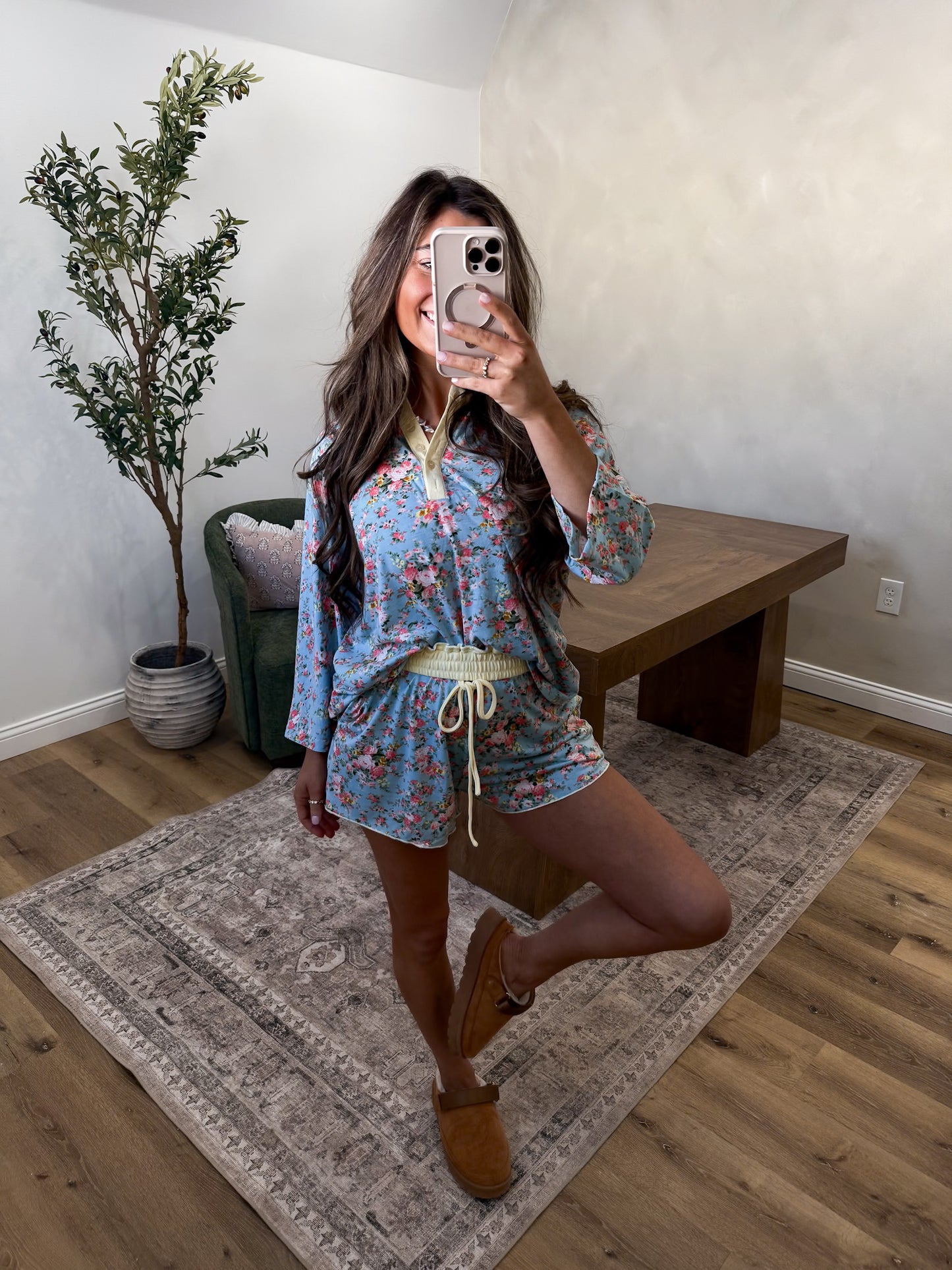 Daisy Set- Pastel blue/yellow