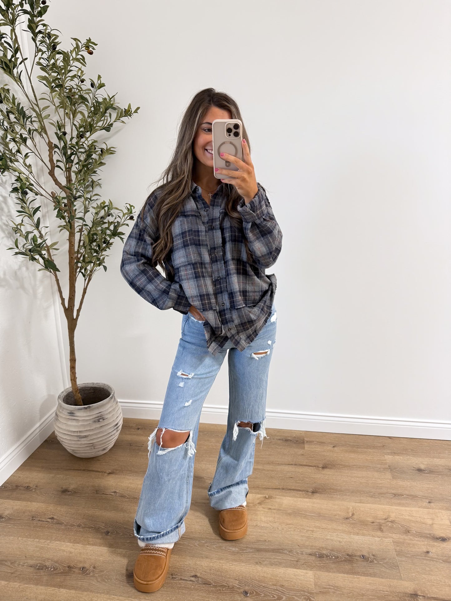 Timberline Flannel - charcoal