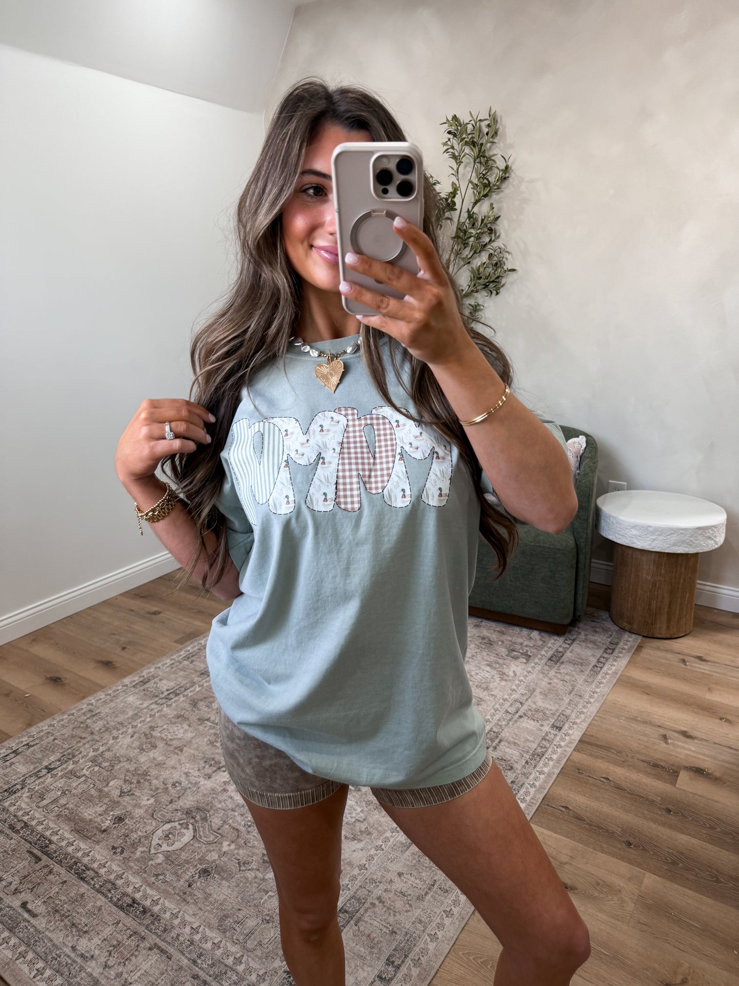 "MAMA" Mallard Tee - sage