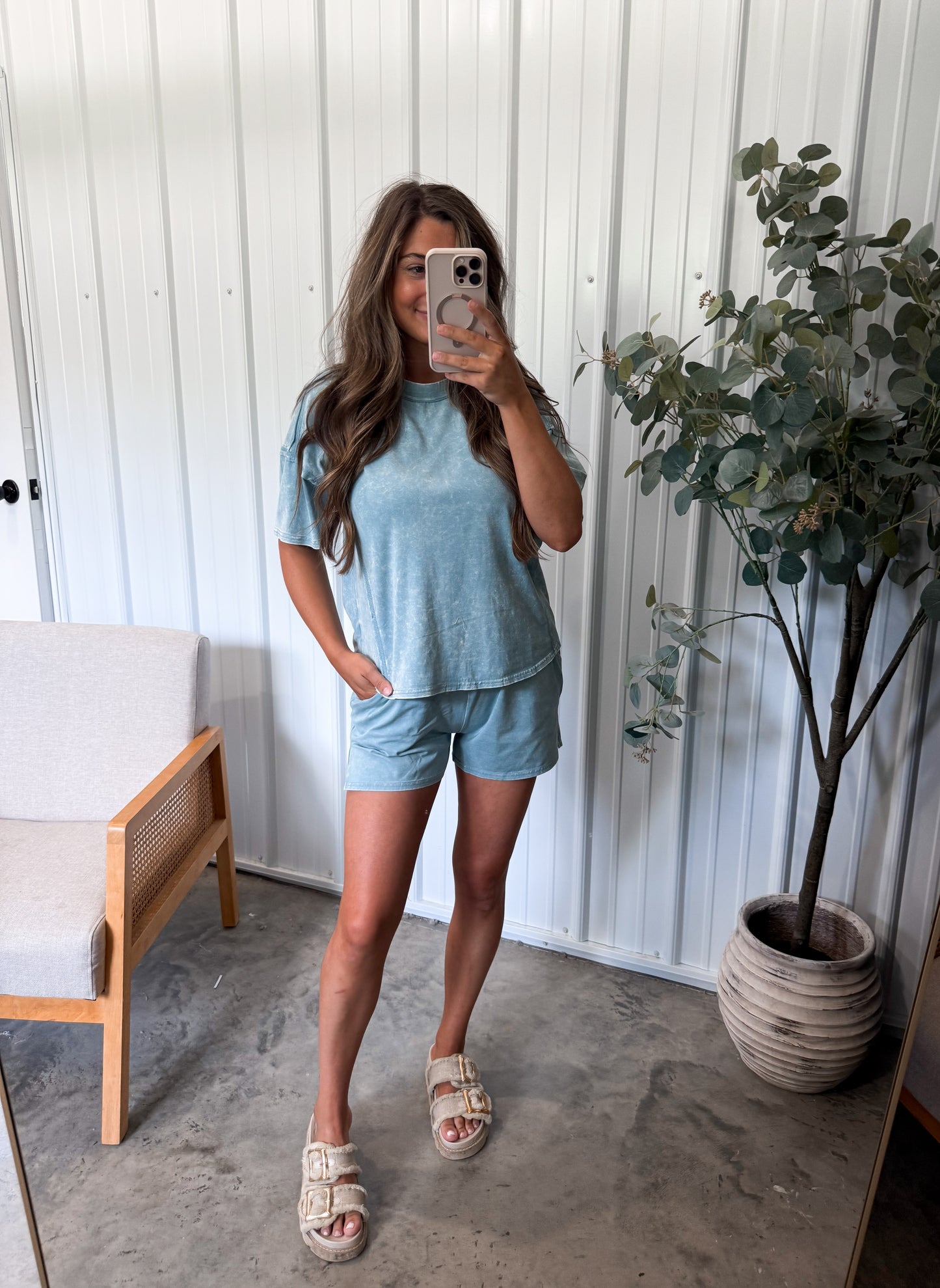 Halo Lounge Set- Blue Grey