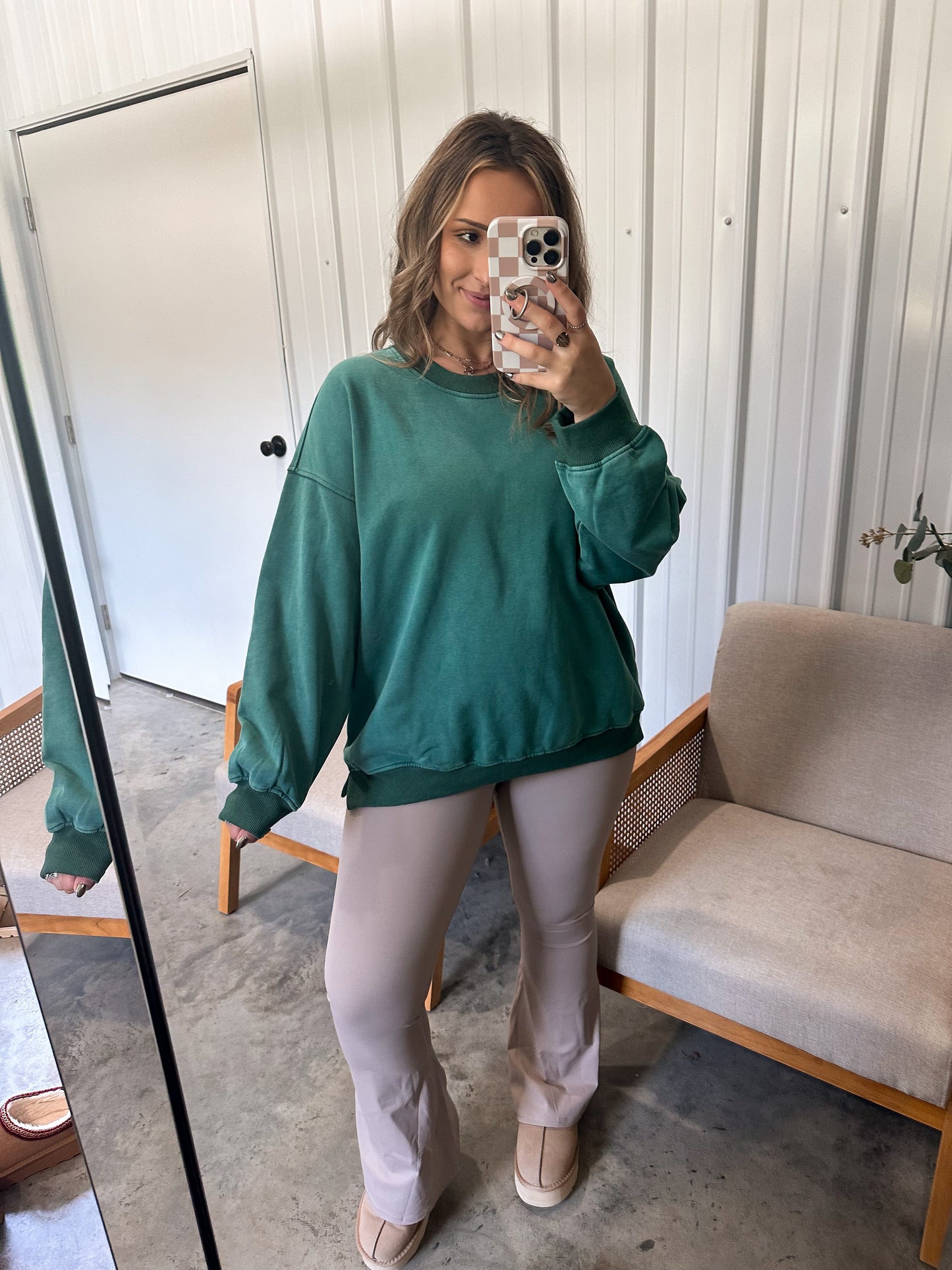 Vintage Kelly Green Pullover