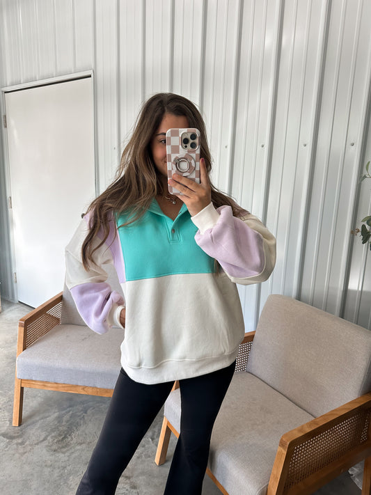 Glo Colorblock pullover