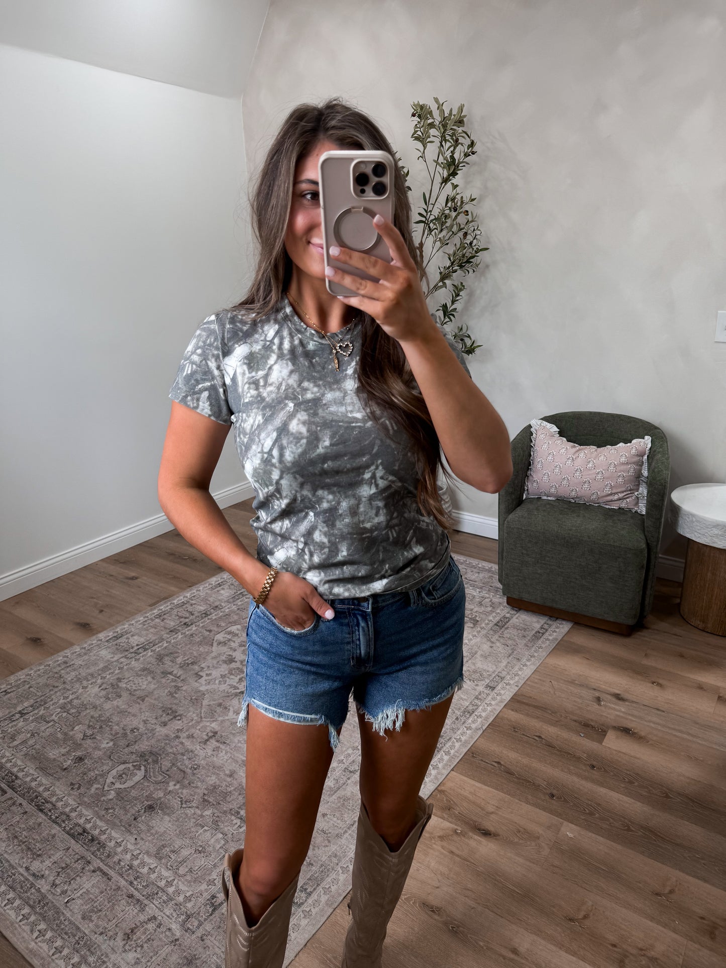 Boons Camo Tee - olive