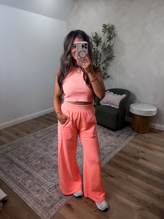 Halsey Set- coral cream