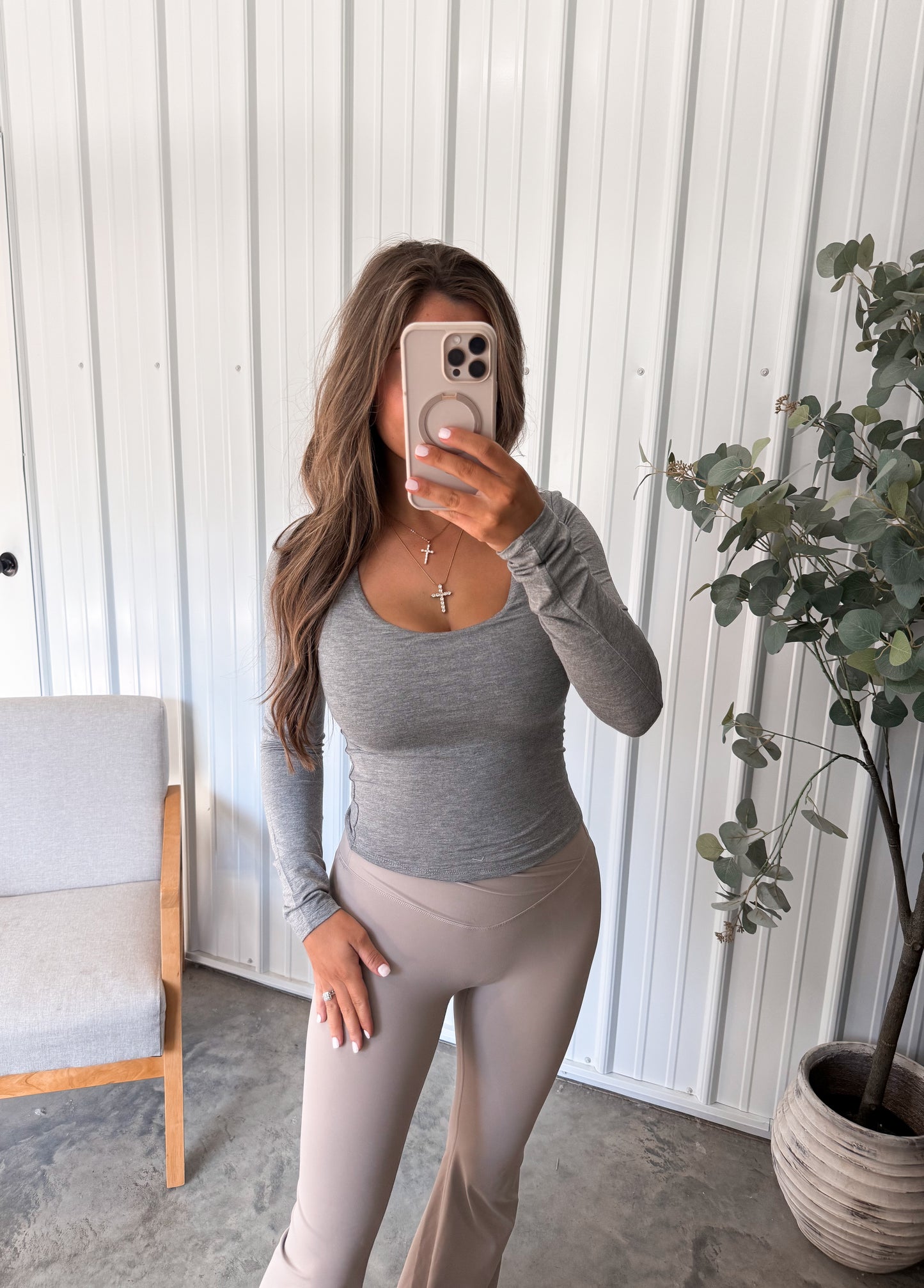 Double Layered Rayon Long Sleeve - 3 colors