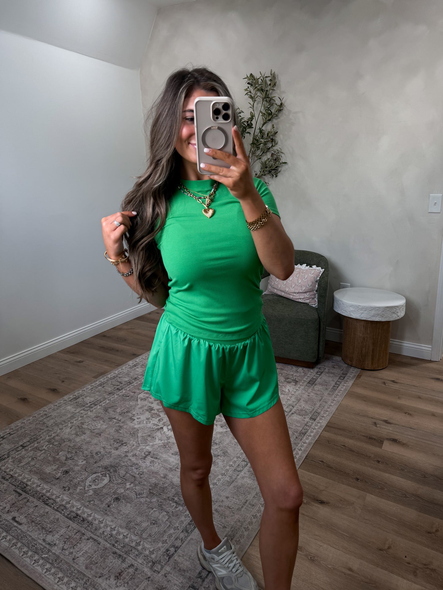 FlashFlex Compression Shorts - green pop