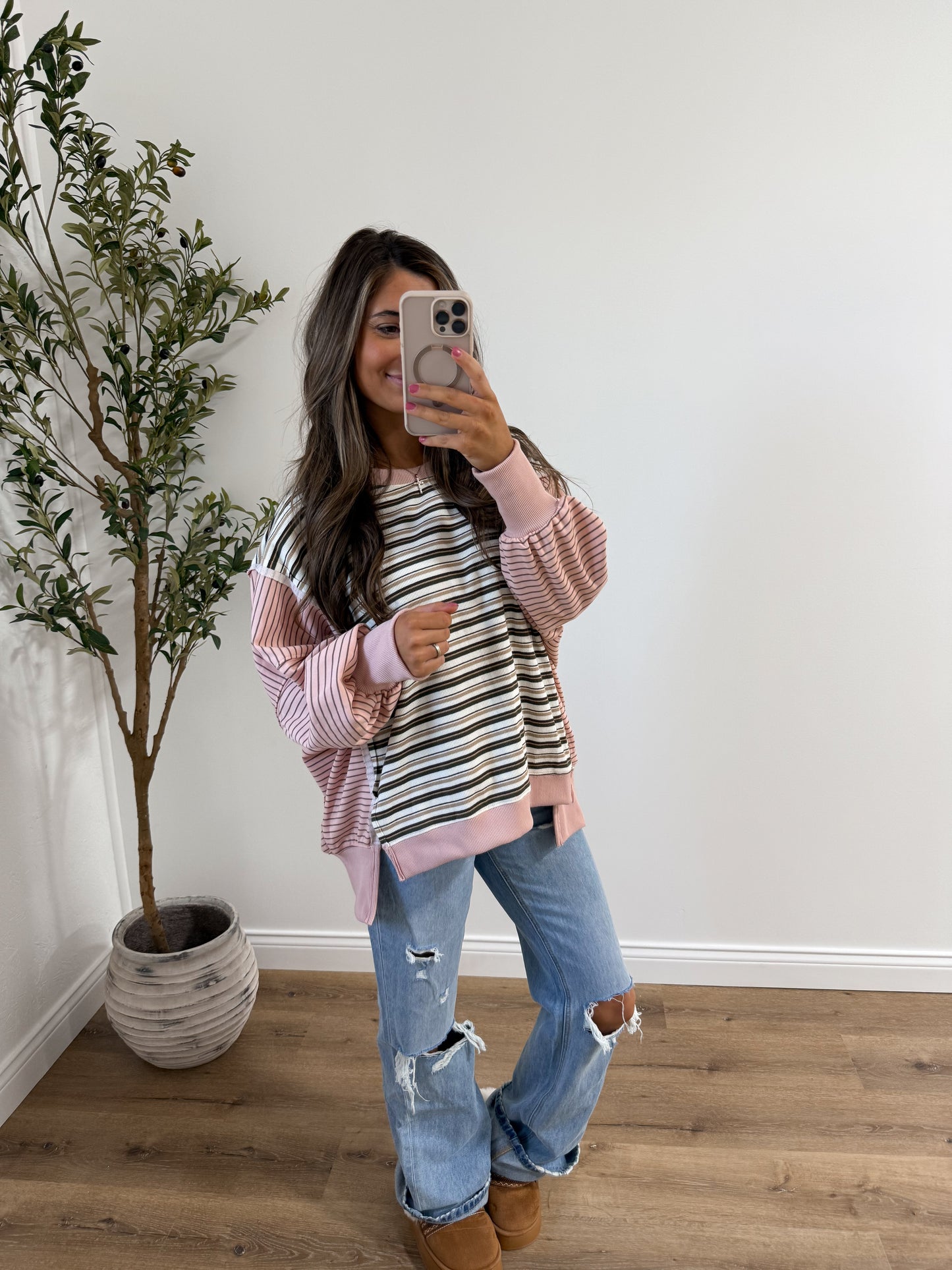 Birch lane striped pullover *RESTOCK*