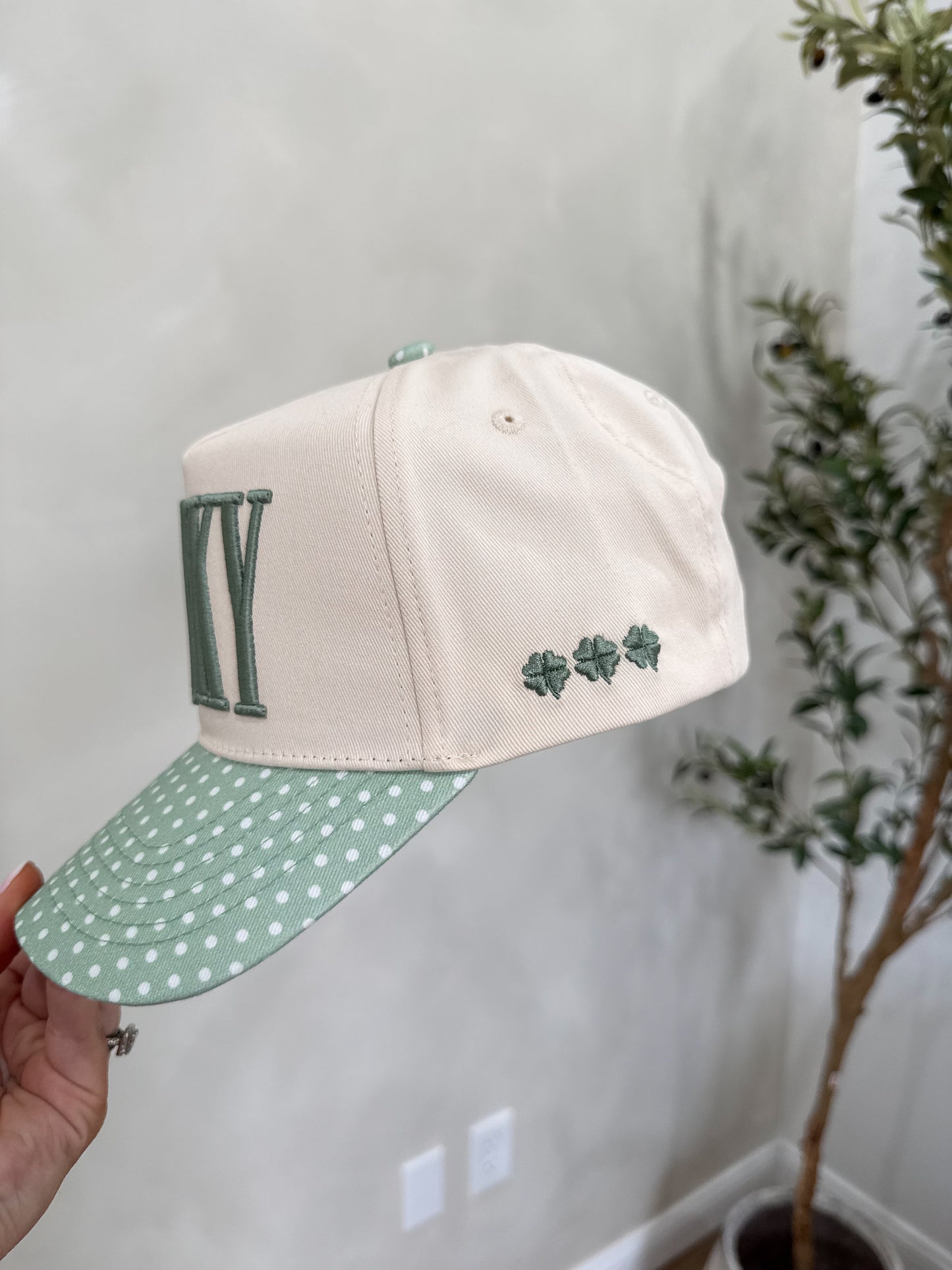 “Lucky" Polka Dot Trucker Hat