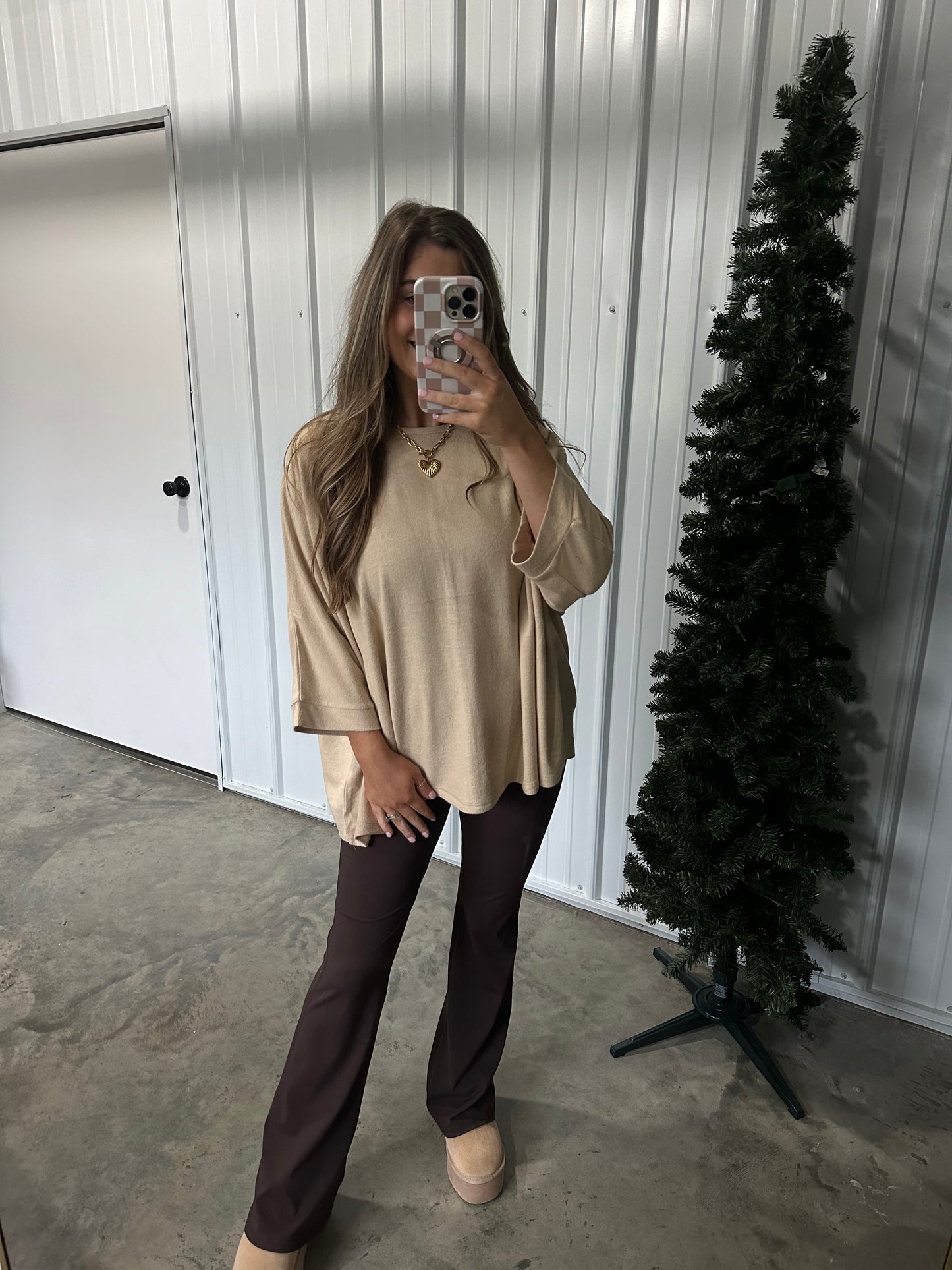 Dolman 3/4 sleeve sweater top - 2 colors