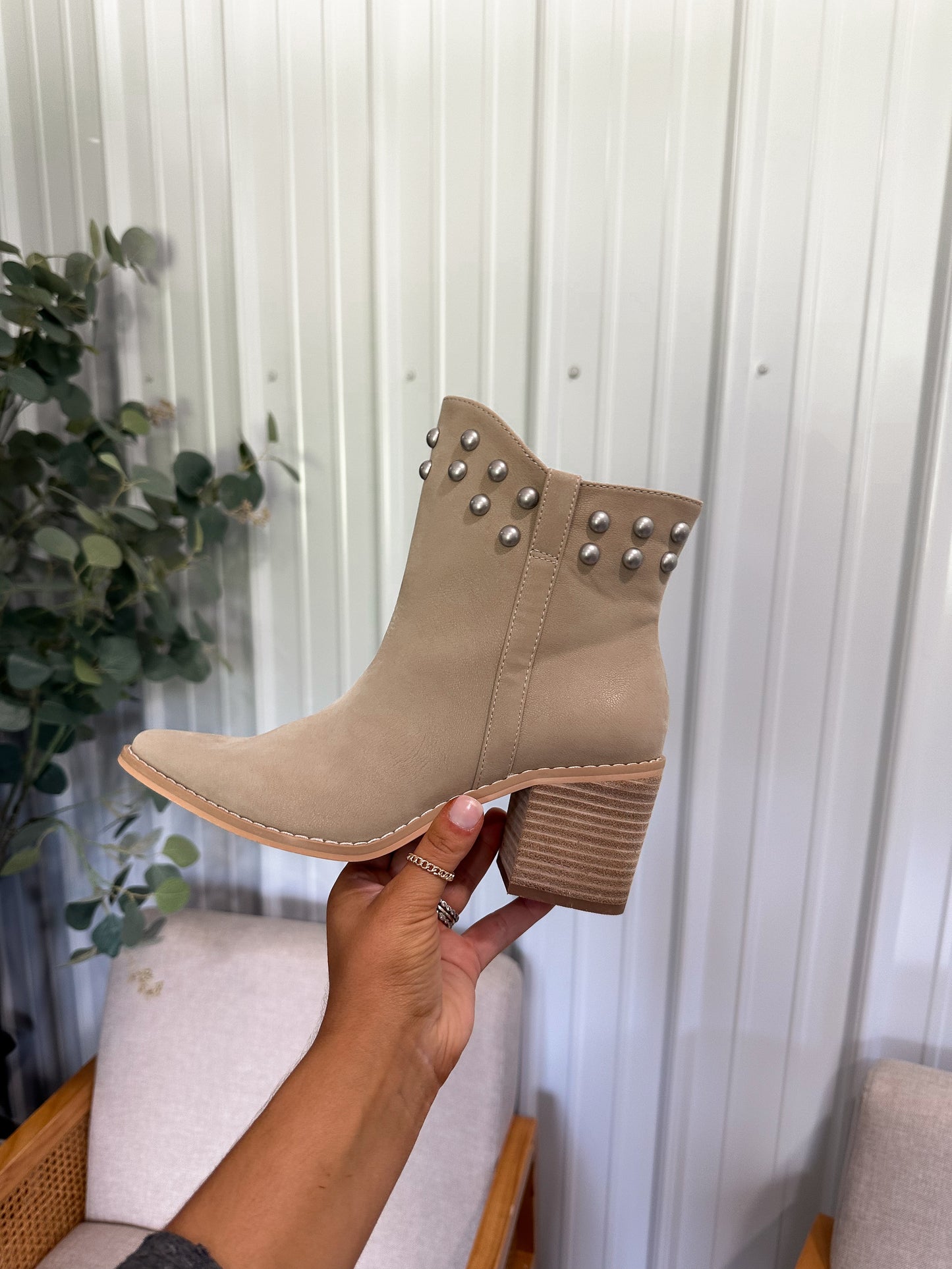 Sandra Studded Booties