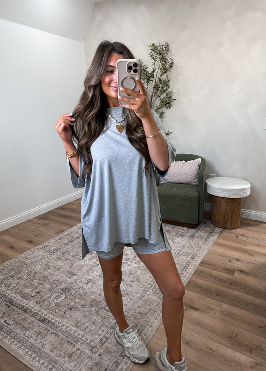 Graysyn Tunic Set - light grey