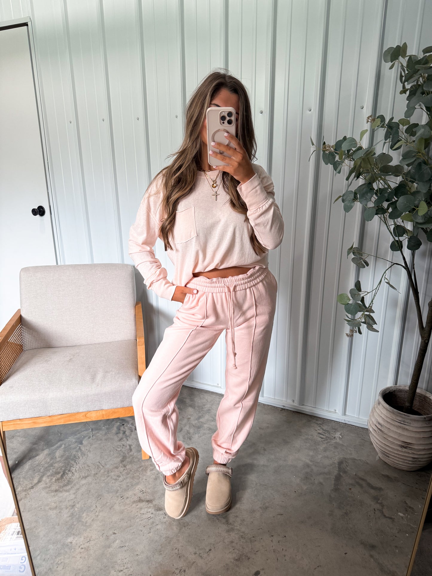 Baby Pink Lounge Set