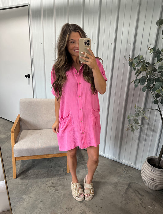 Bubblegum Ruffle Dress
