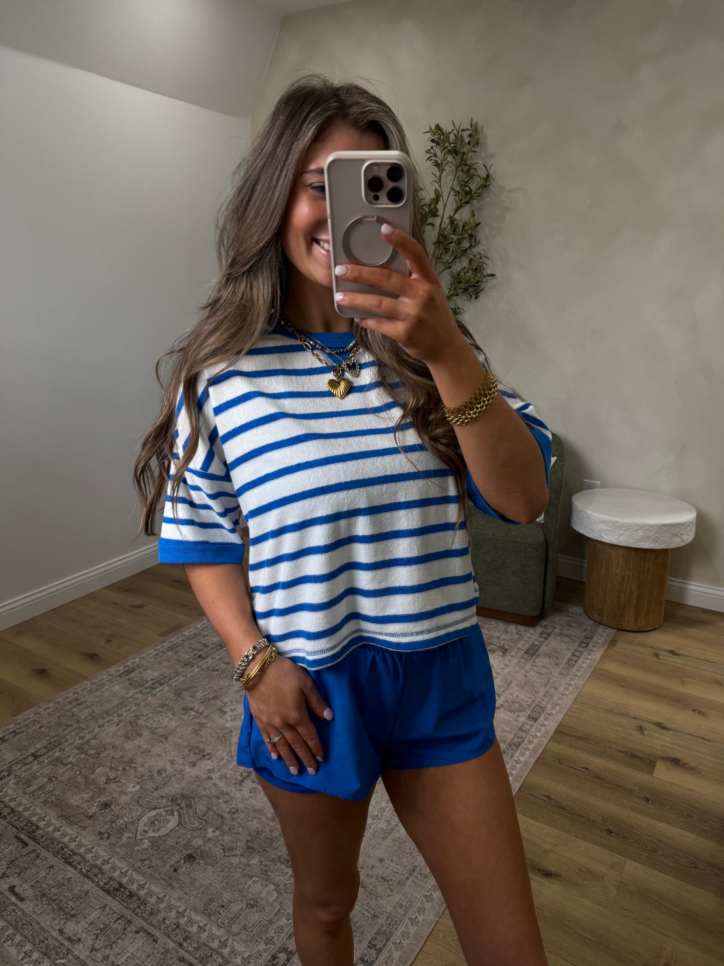 Breezy Flex Lined Active Shorts - poolside