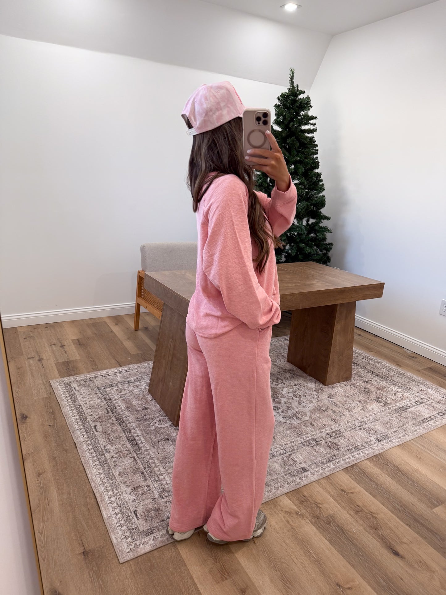 Terry knit lounge set - Tan Rose *OPEN FOR PREORDER 12/4 SHIPMENT ORDER INDIVIDUALLY*