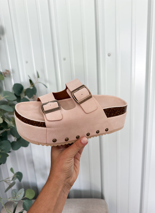 Lana Platform Sandals - Blush