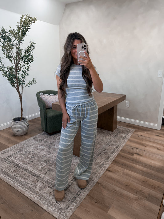 Lexi striped Lounge Set