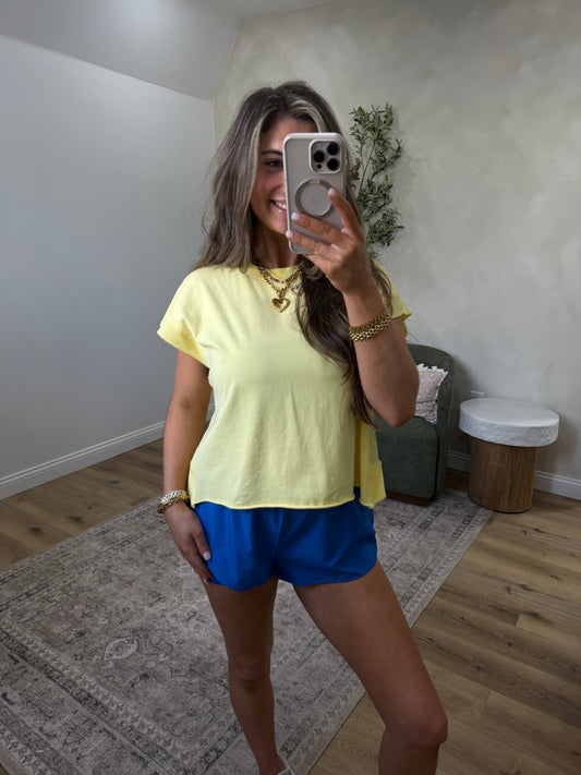 Sienna Open Back Top - yellow glow
