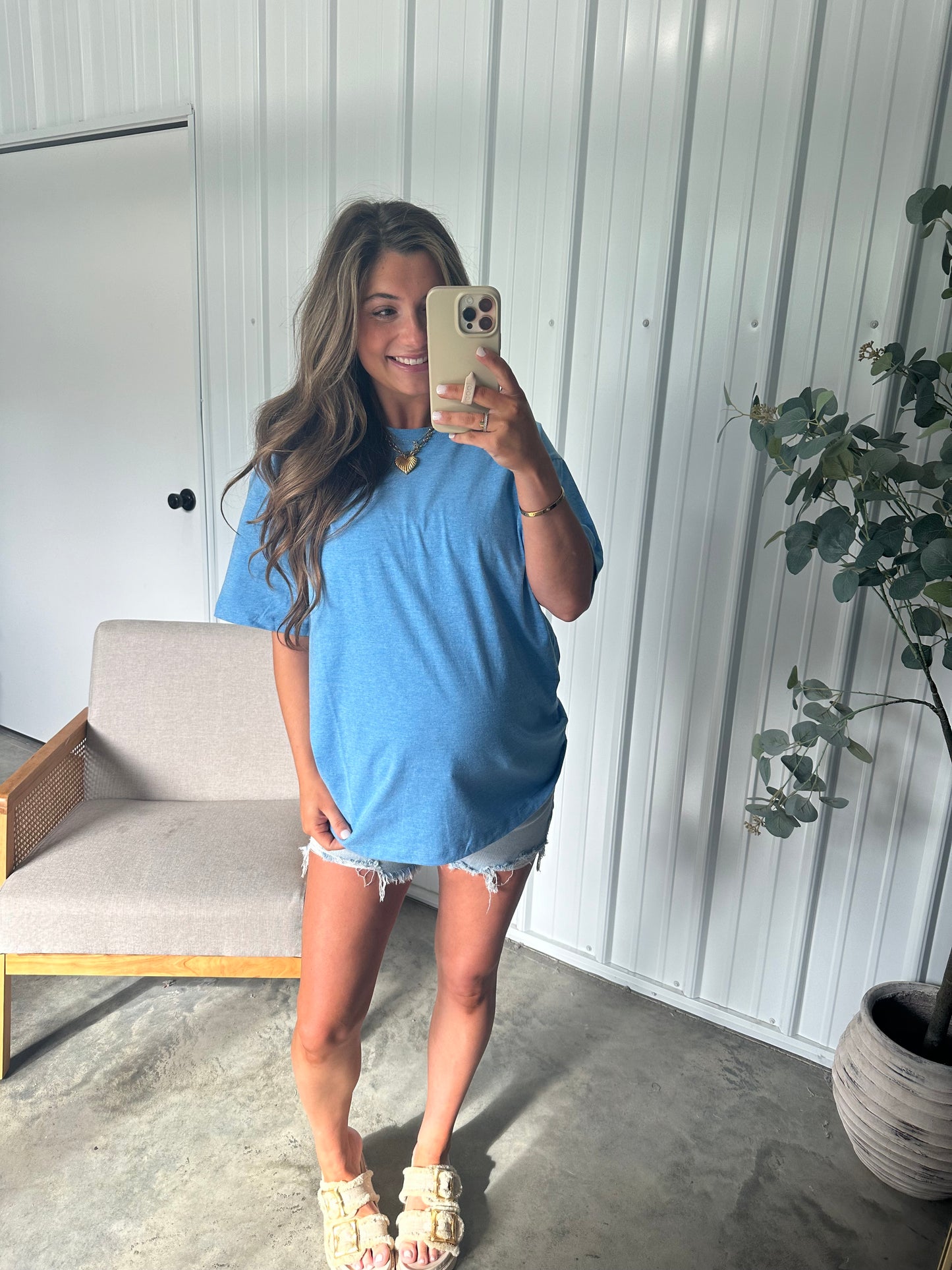 Cotton crew Basic Tee- 2 NEW colors
