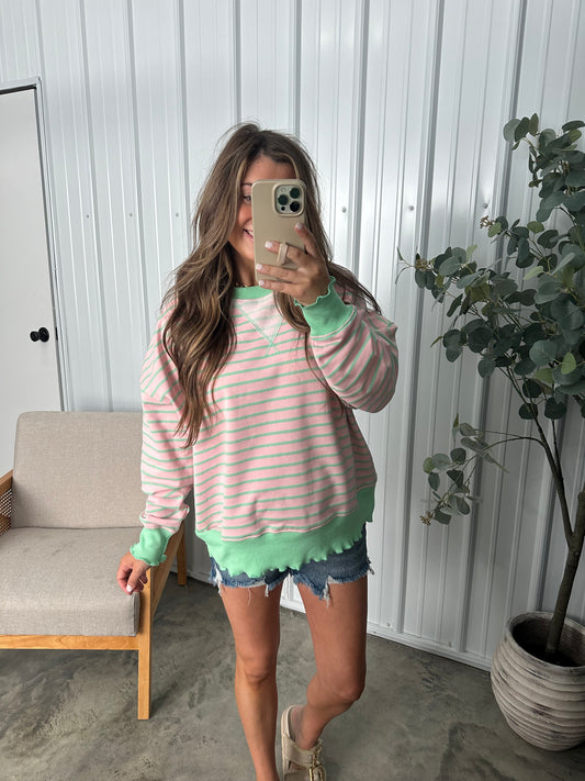 Strawberry Lime Pullover