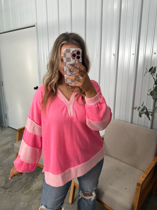 Georgia Pullover - Pink