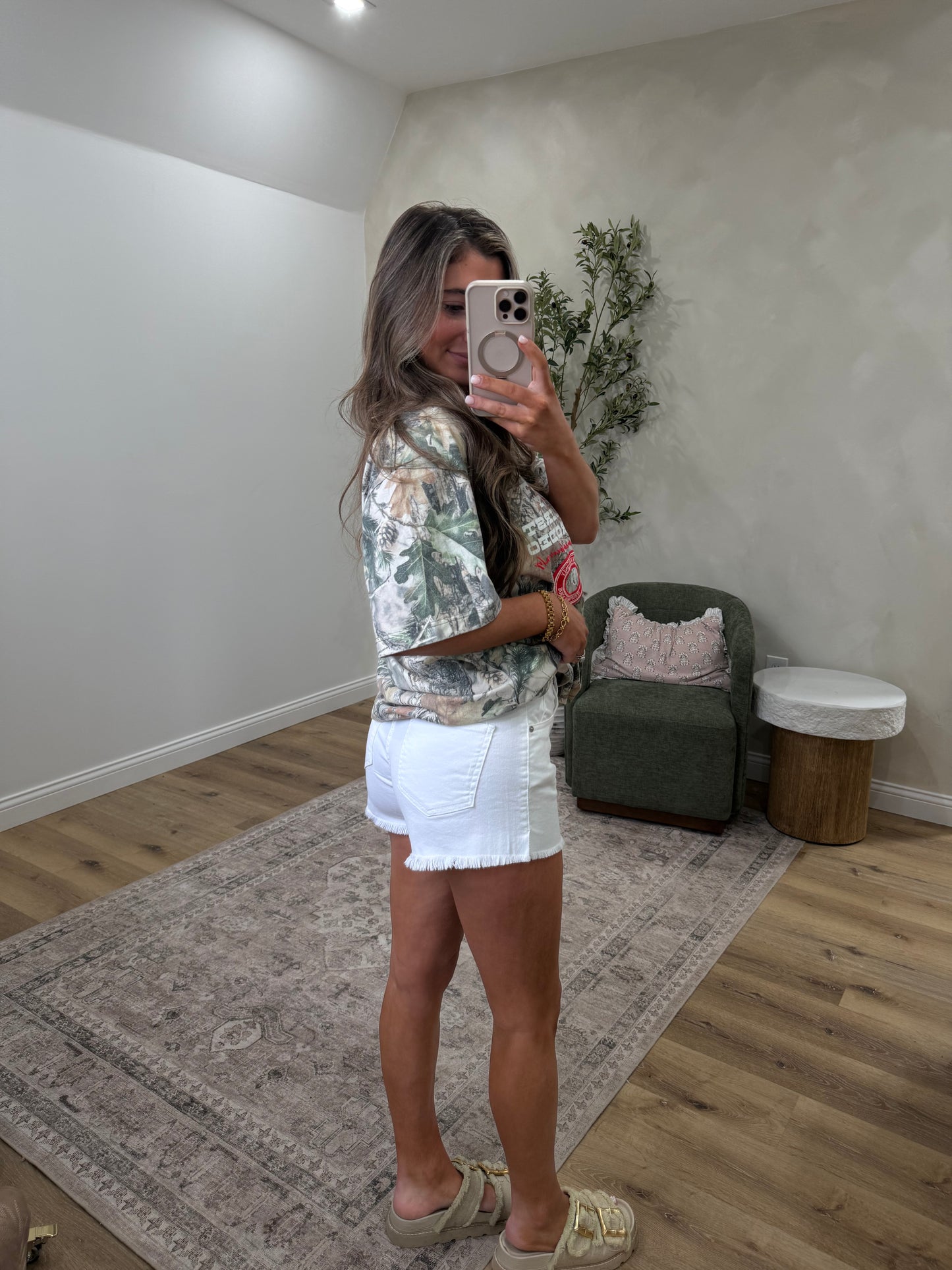 Vanessa High Rise Denim Mom Jeans - white
