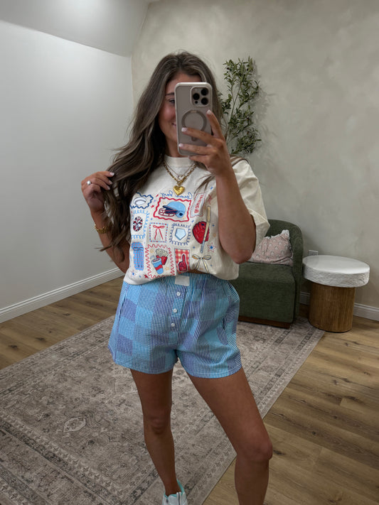 DreamStripe Boxer Shorts - blue mix