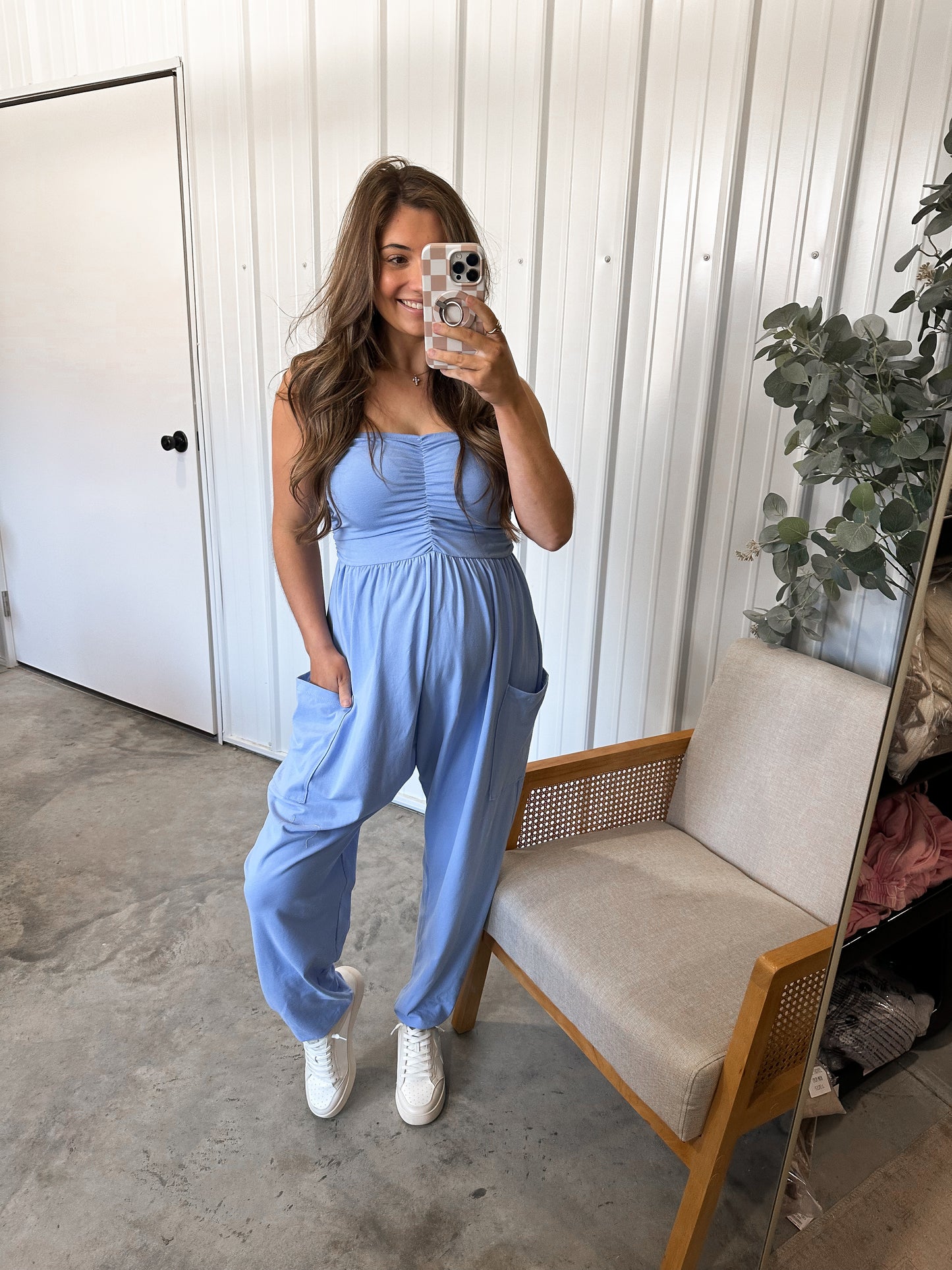 Kyley Jogger Jumpsuit - periwinkle