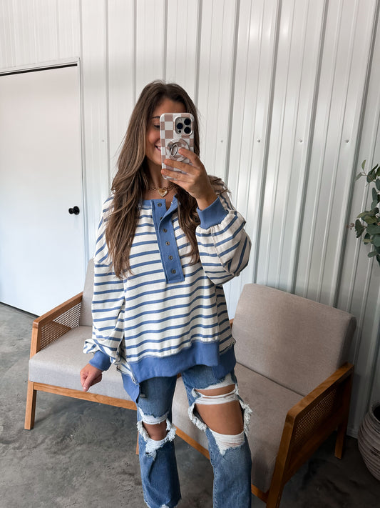 Opal Oversized Striped Sweater- Two Colors