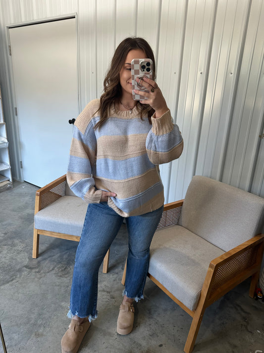 Sienna Striped Chunky Knit Sweater