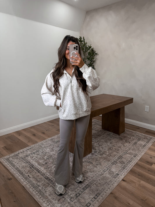 Whitley Leopard Scuba Quarterzip