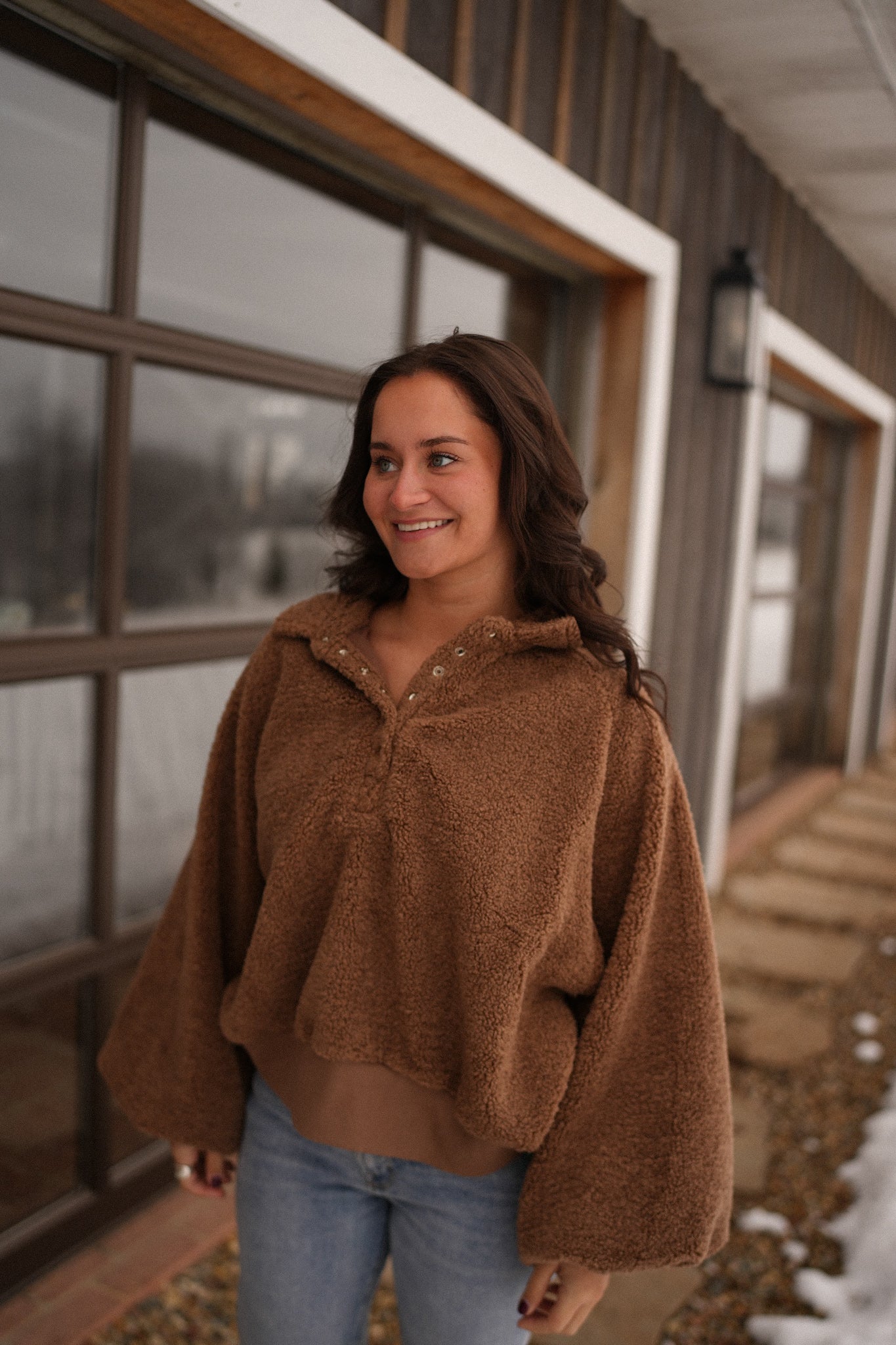 Teddy Bear Brown Piper Pullover