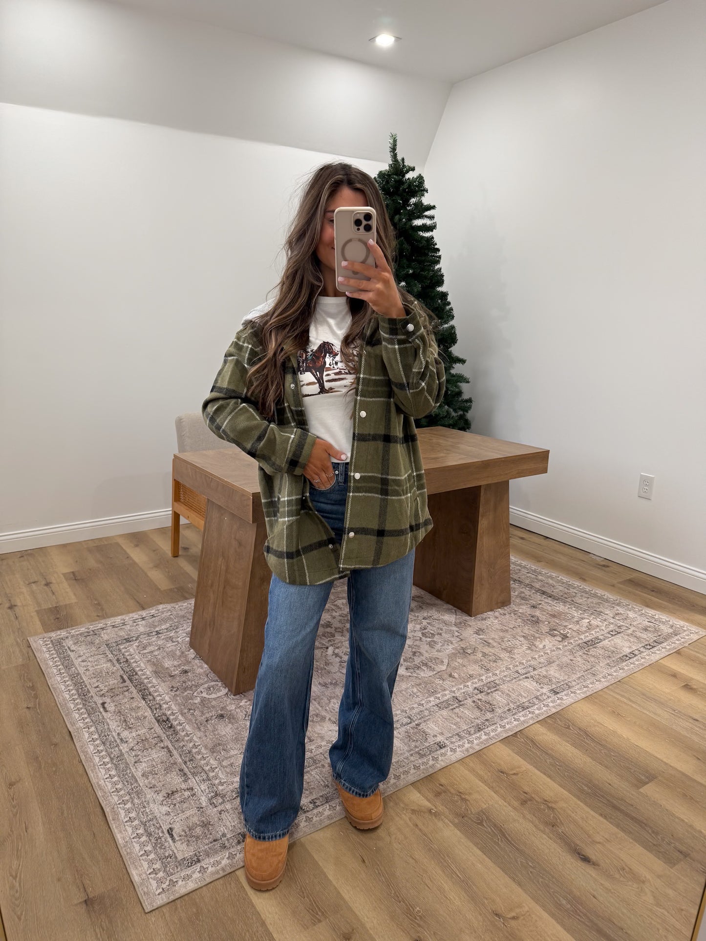 Plaid Hooded Jacket - DOORBUSTER!