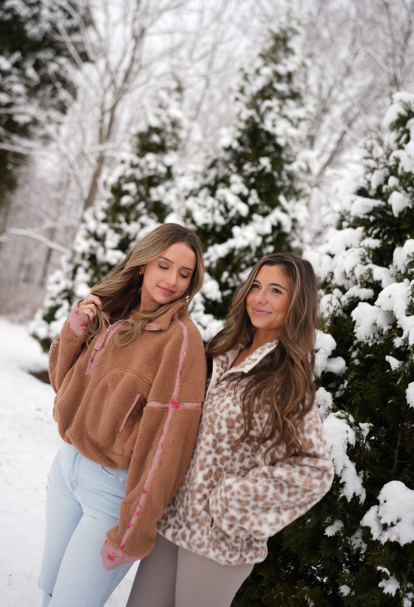 Leopard Faux Fur Pullover