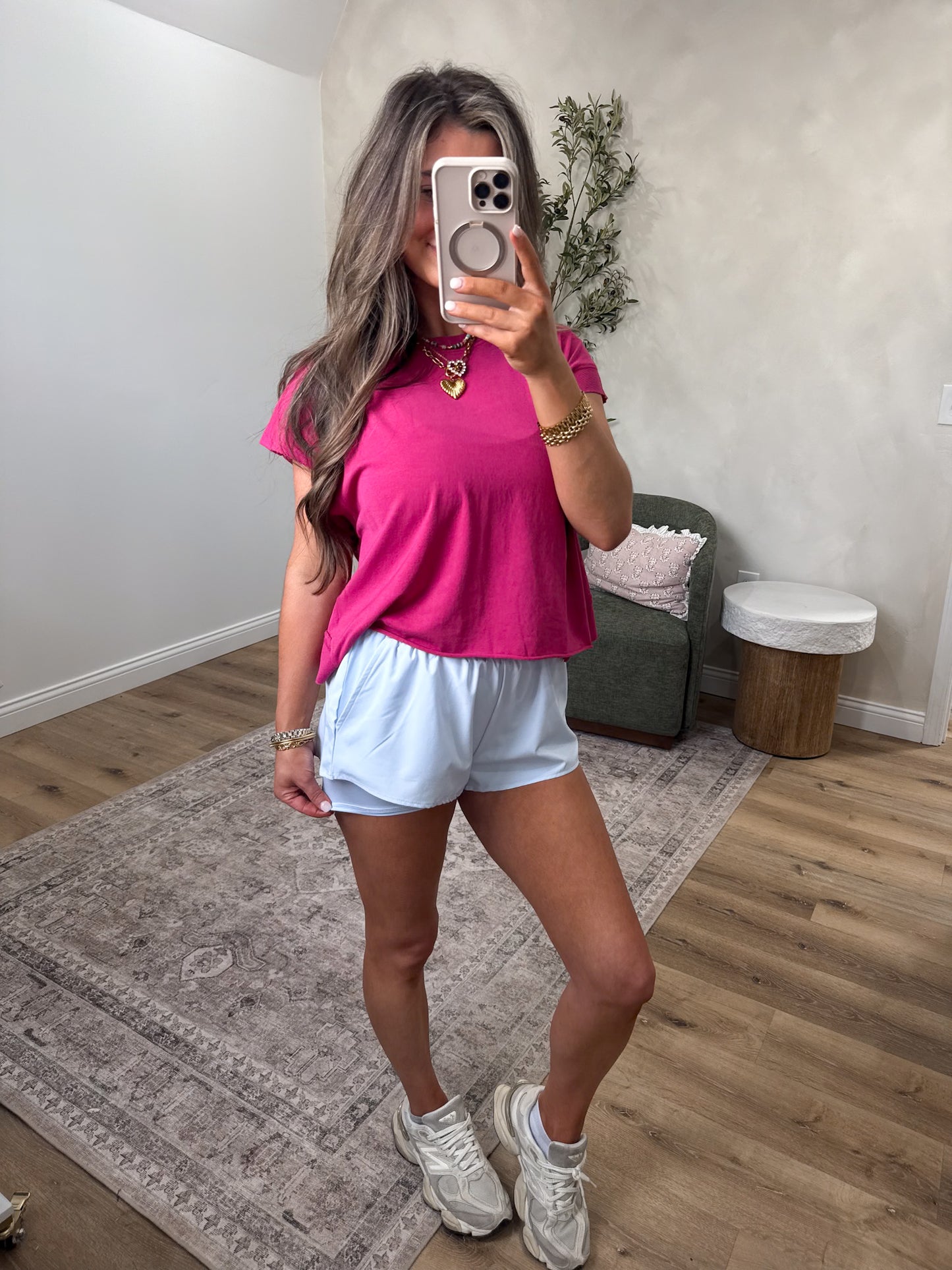 Sienna Open Back Top - plum pink