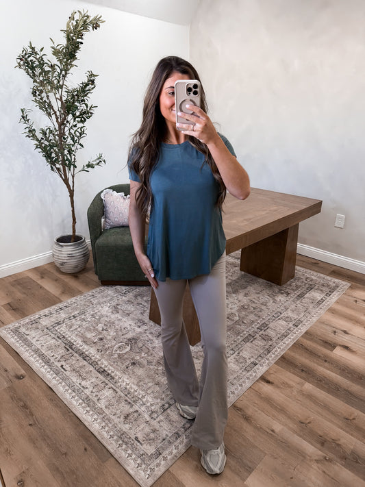 The Capsule Modal Tee - Ash Jade