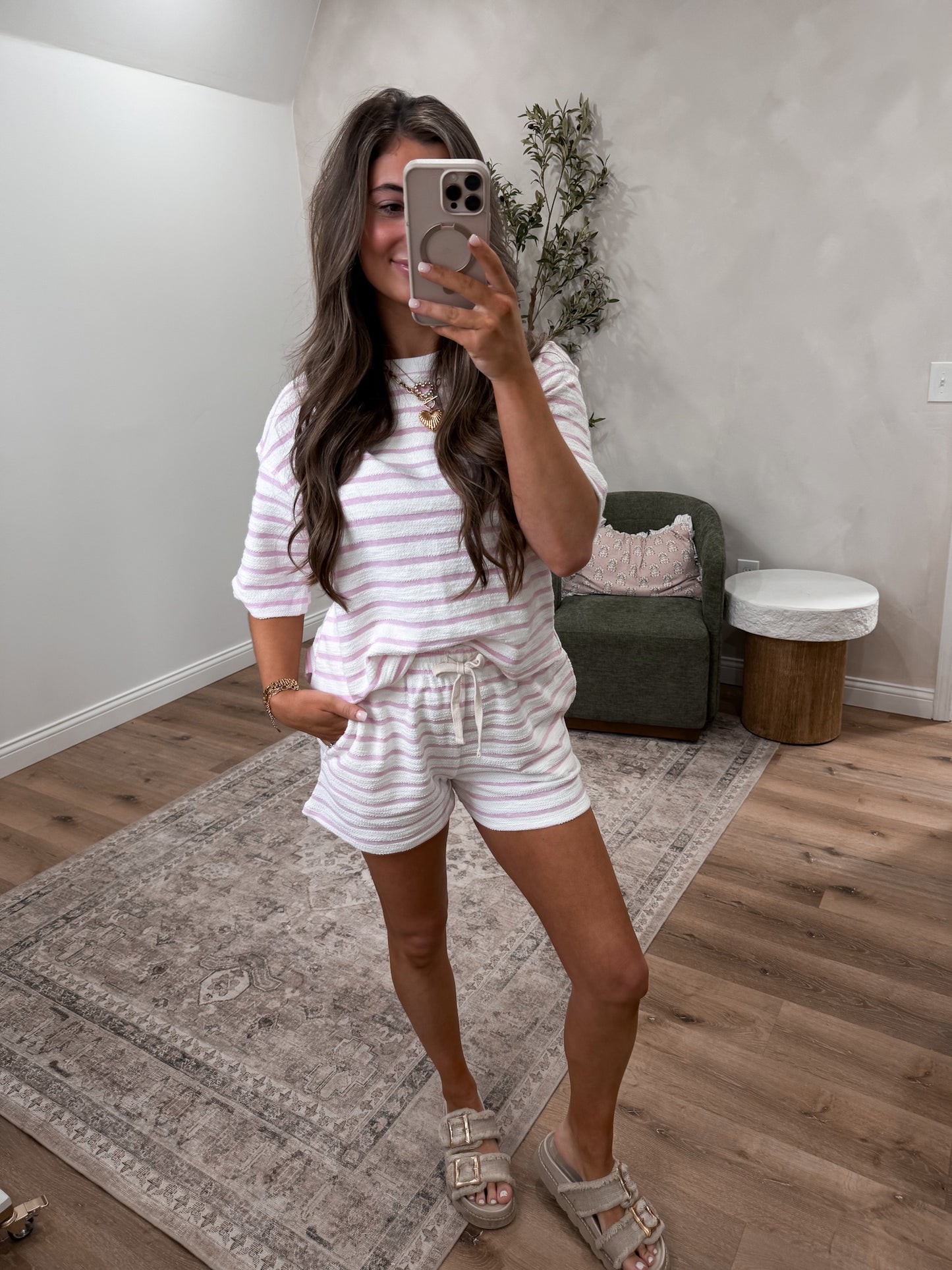 Cozy Cutie Shorts Set - pink